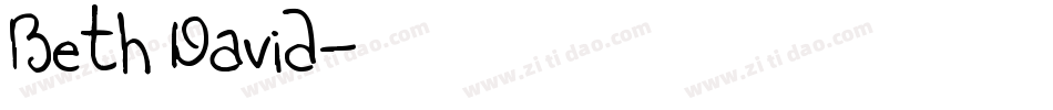 Beth David字体转换